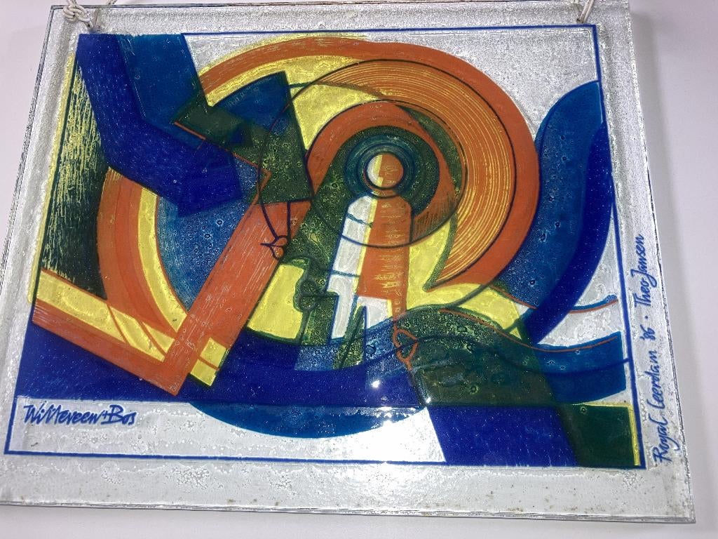 Theo Jansen Royal Leerdam glaskunstobject 1986 Bos Witteveen, Antiek en Kunst, Verzenden