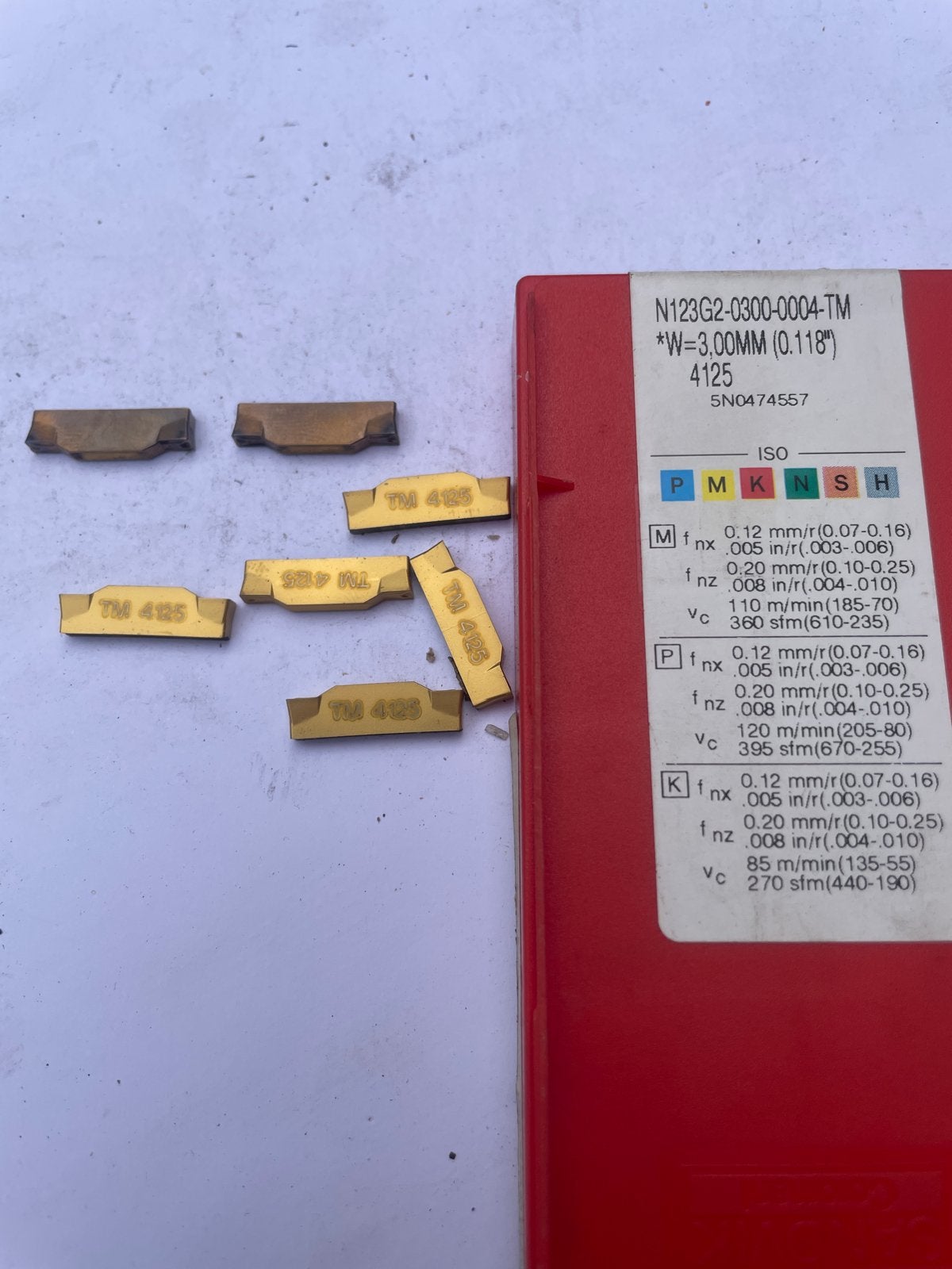 Sandvik Coromant N123G2-0300-0004-TM snijplaatjes, Doe-het-zelf en Verbouw, Ophalen, Zo goed als nieuw