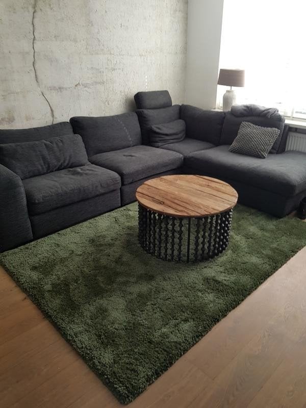 Luxe groen vloerkleed 200x290 cm – Royal Nomadic Living, Ophalen, Zo goed als nieuw