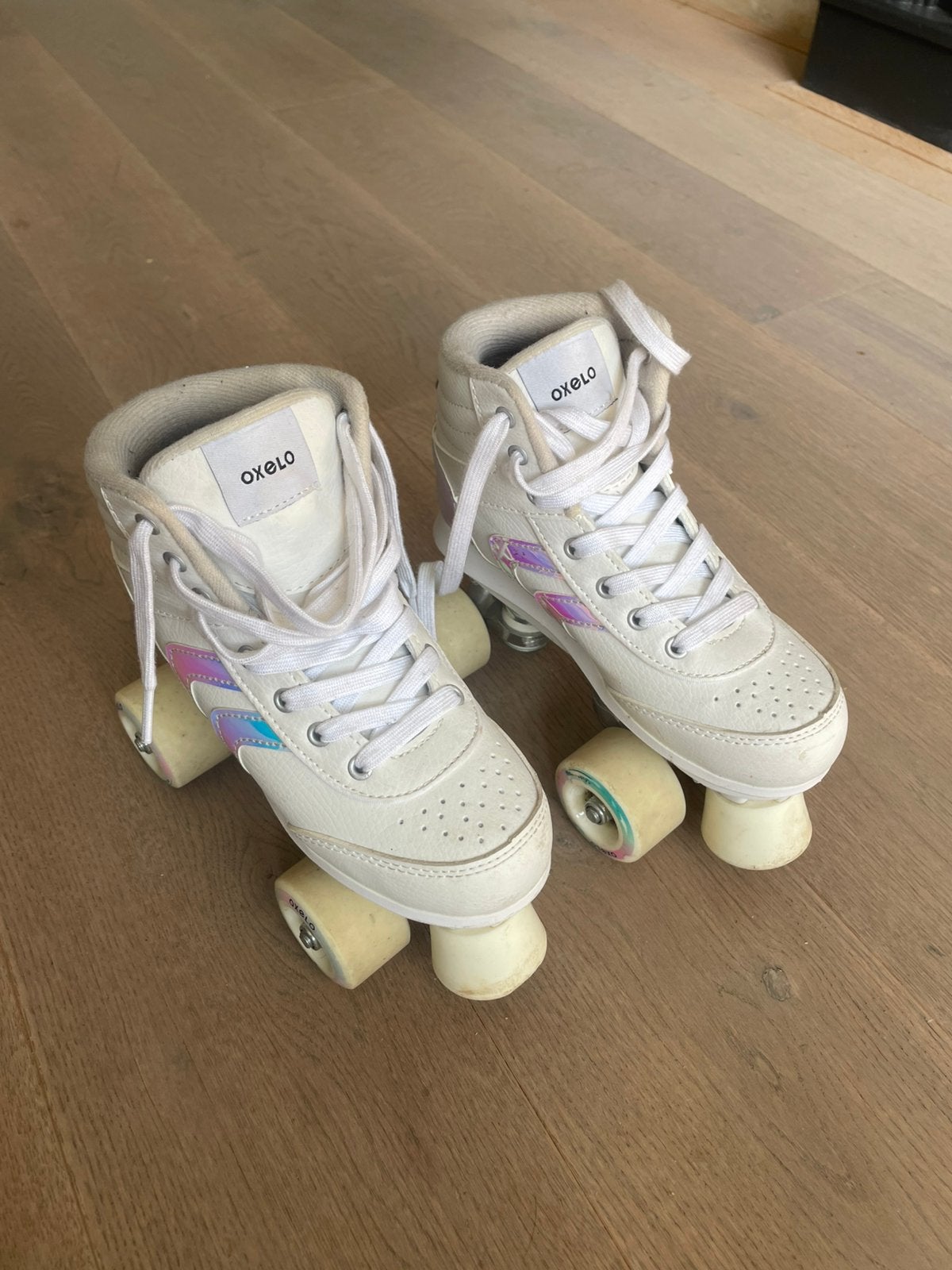 Witte rollerskates, Ophalen of Verzenden, Gebruikt, Kinderen