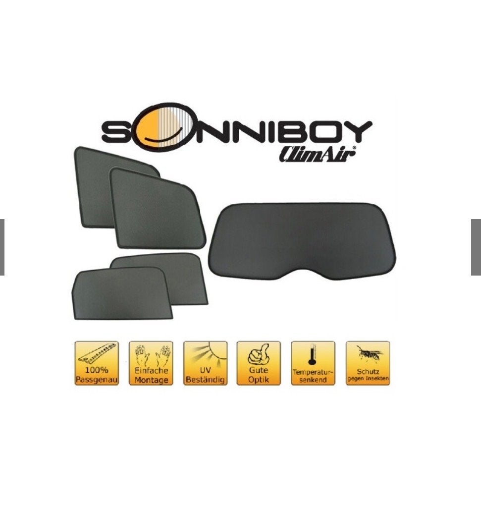 Sonniboy ClimAir zonwering set BMW F11 touring 2013, Auto diversen, Ophalen, Zo goed als nieuw