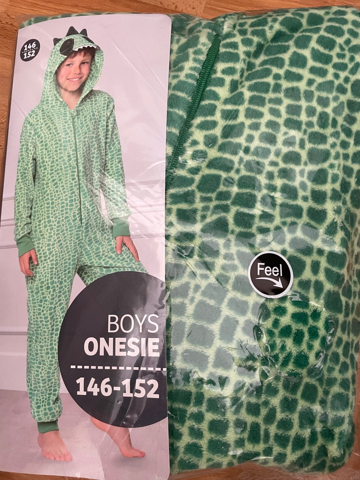 Dino Onesie Jongens - Maat 146-152 - Nieuw, Ophalen, Zo goed als nieuw