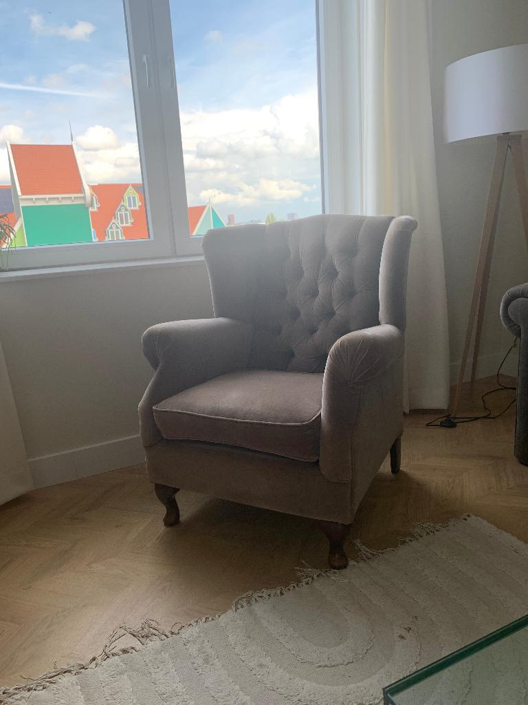 Fauteuil, Ophalen, Gebruikt, 75 tot 100 cm, Stof
