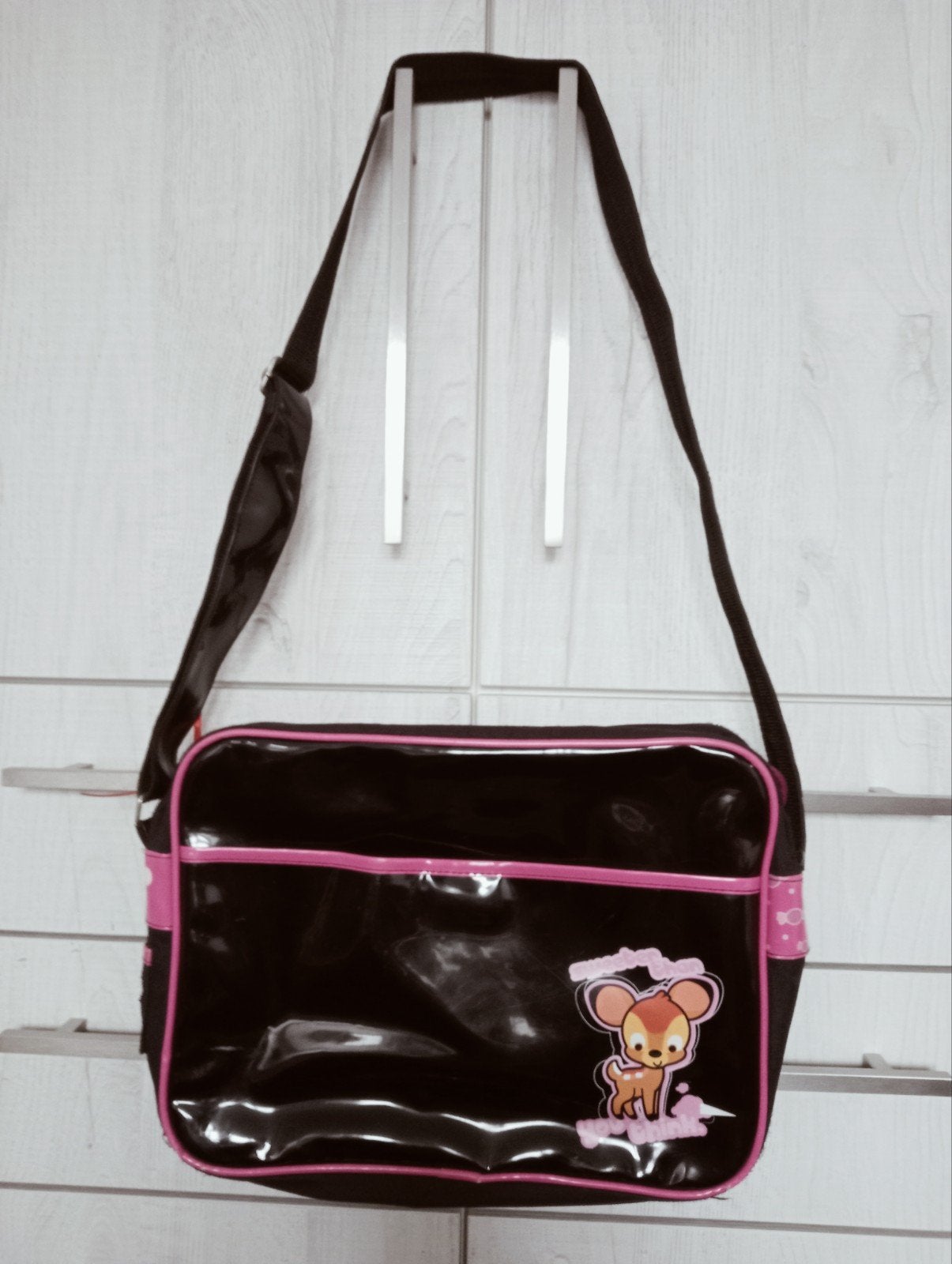 Disney Schoudertas - Zwart/Roze postmanbag schooltas, Minder dan 30 cm, Zwart, Ophalen of Verzenden, Schoudertas
