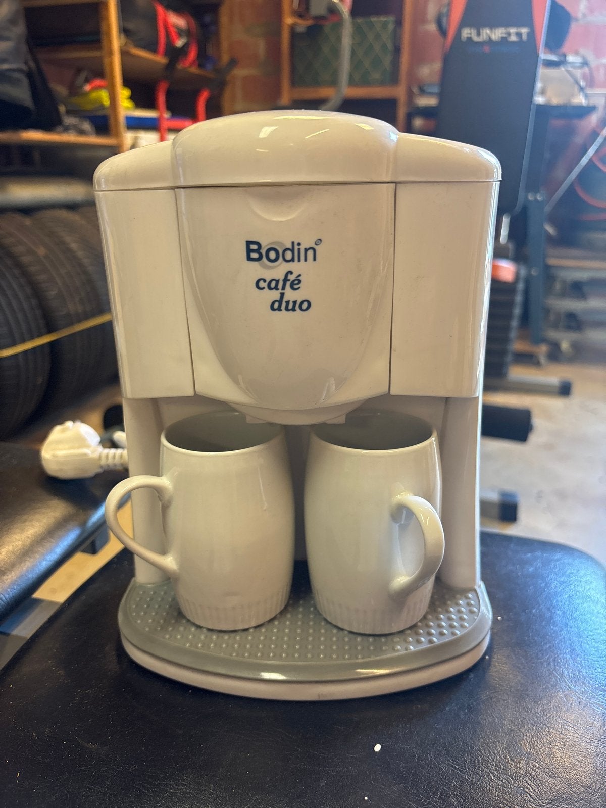 Bodin Café Duo Koffiezetapparaat met 2 kopjes, Gebruikt, Koffiemachine, Gemalen koffie, Ophalen of Verzenden