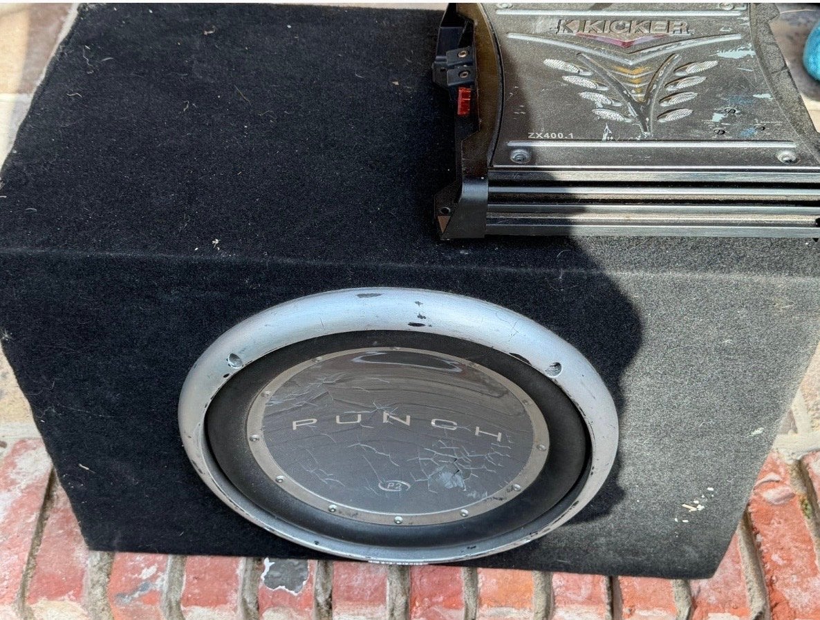 Punch Subwoofer met Kicker ZX400.1 Versterker, Audio, Tv en Foto, Luidsprekers, Gebruikt, Subwoofer, Ophalen of Verzenden, Basreflex