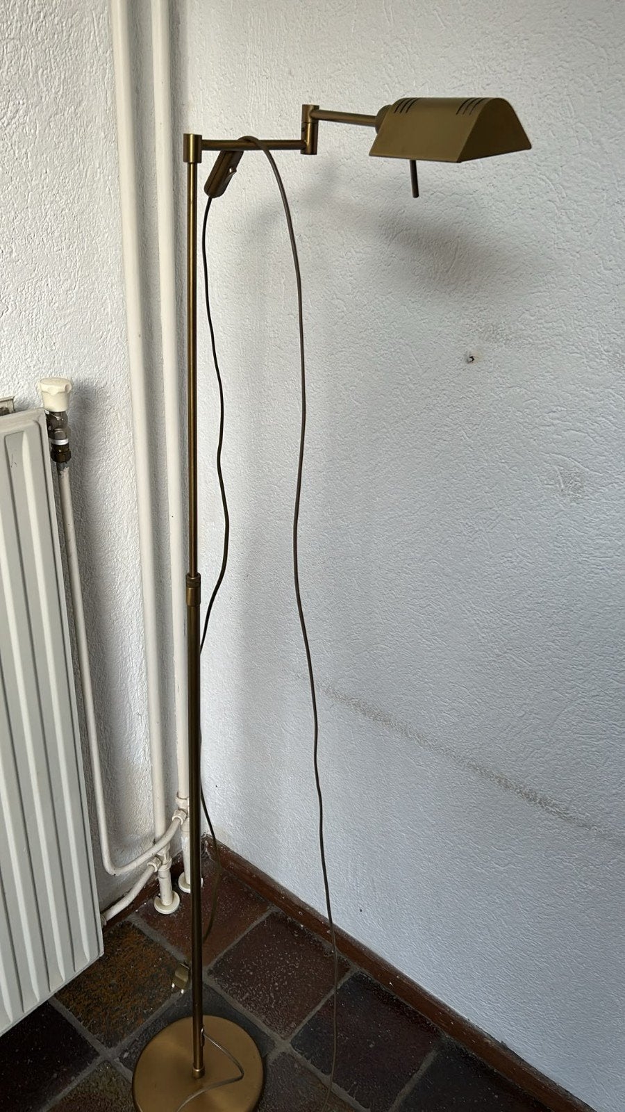 Leeslamp verstelbaar, koperkleurig, Ophalen