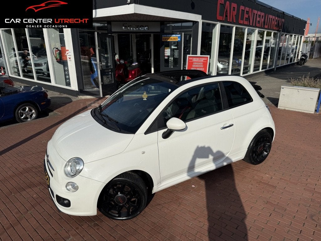 Fiat 500 0.9 TwinAir Lounge Apple Carplay airco navi, 945 kg, 86 pk, Gebruikt, Wit