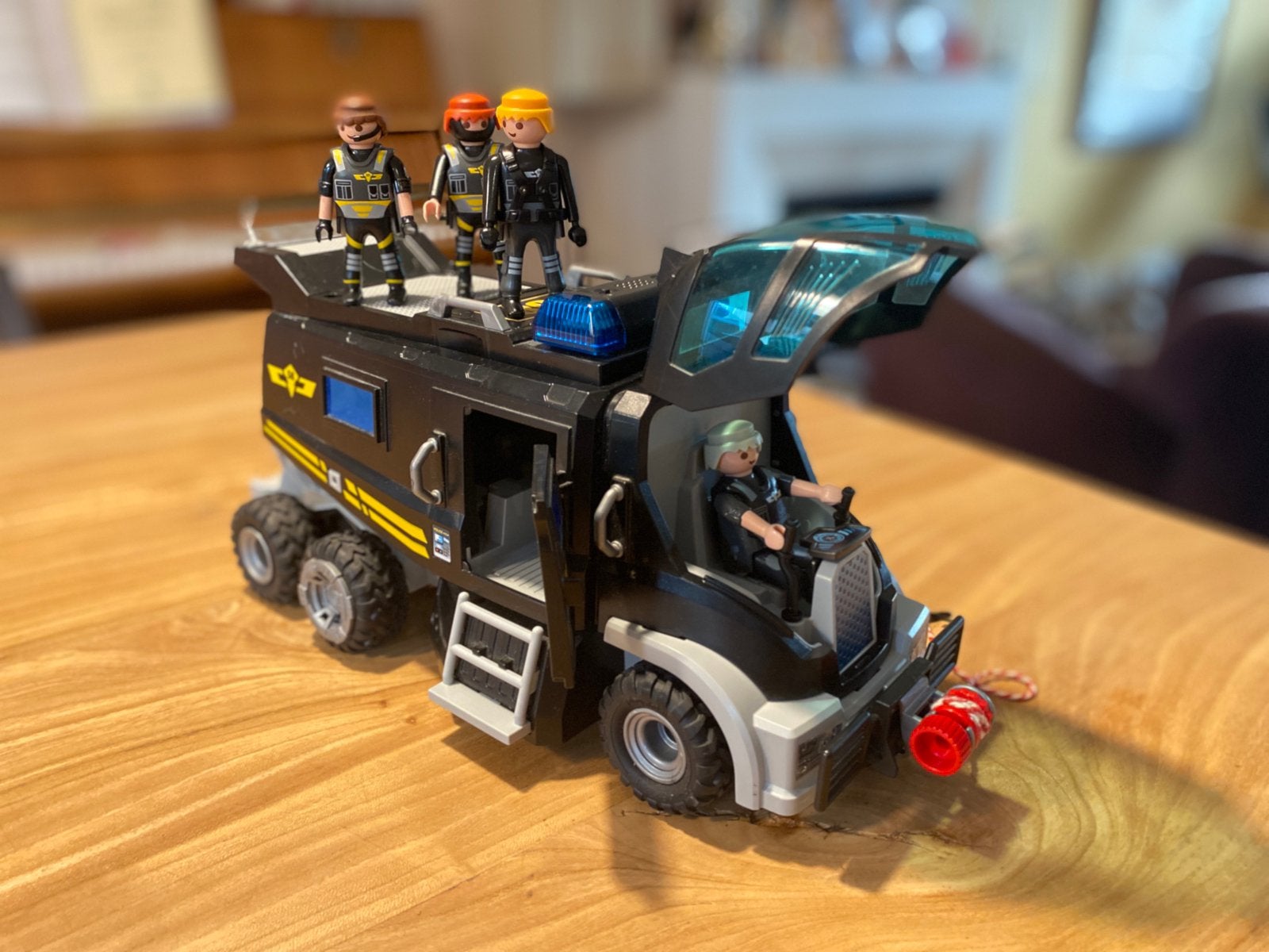 Playmobil CityPolitie SIE truck 9360, helikopter en auto, Ophalen of Verzenden, Zo goed als nieuw
