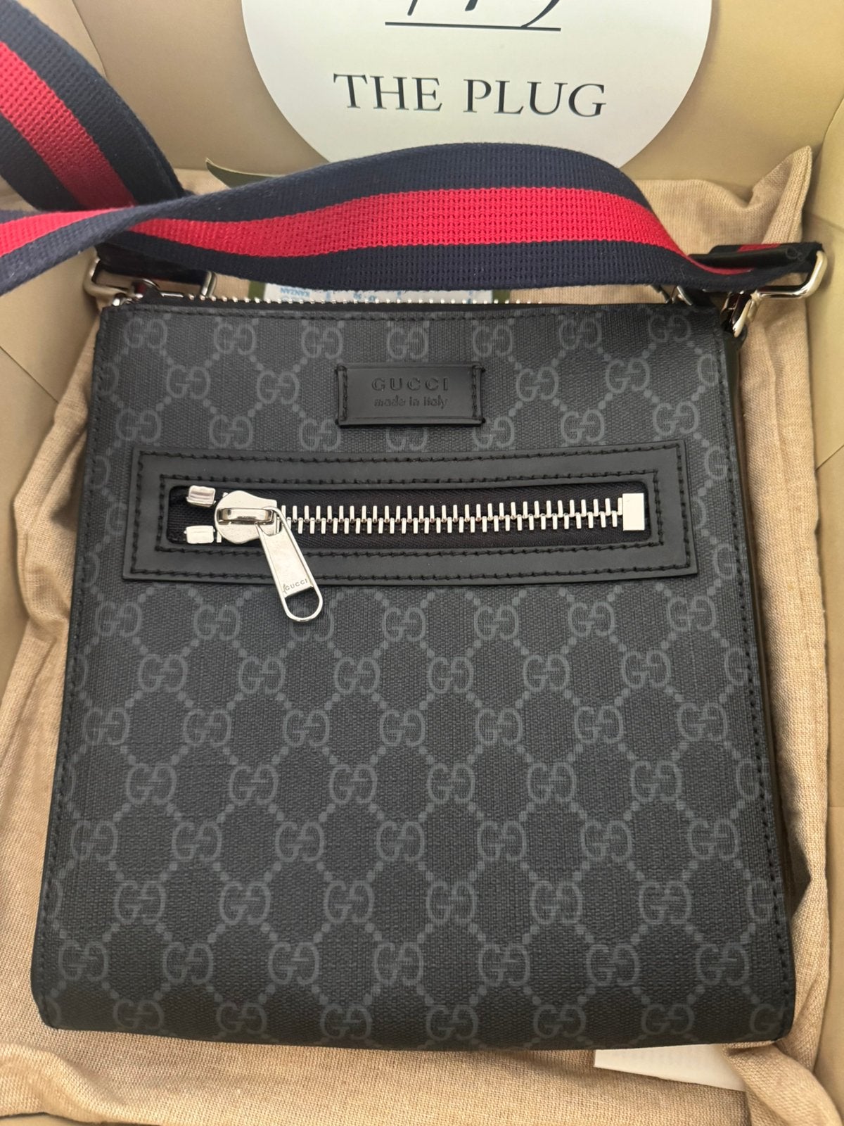 GUCCI MESSENGER BAG, Ophalen, Zo goed als nieuw, Zwart