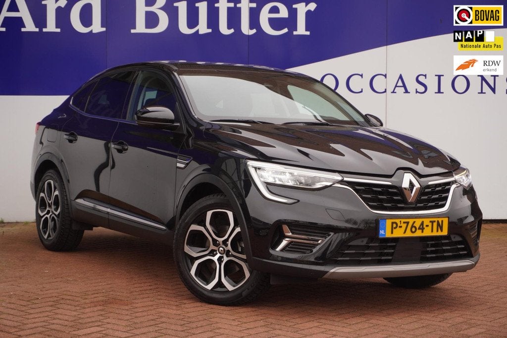 Renault Arkana 1.6 E-Tech Hybrid 145 Intens+Led+Half-Leder+s, Auto's, Renault, Gebruikt, Leder en Stof, Origineel Nederlands, 760 kg