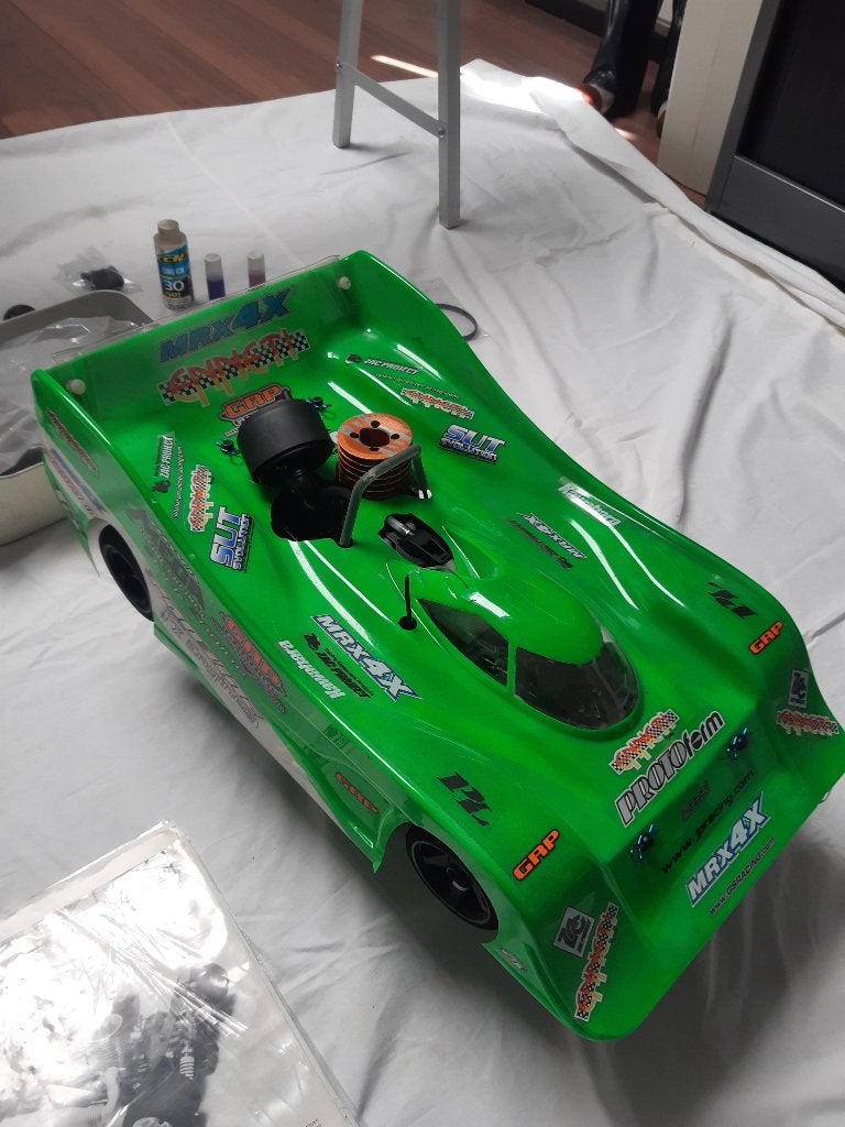 Radio grafisch nitro Mugen MRX4X, Ophalen, Zo goed als nieuw, Auto onroad, Schaal 1:8