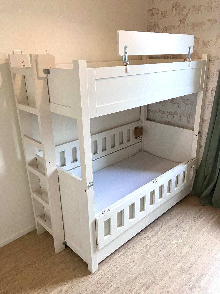 Wit Stapelbed 80x160 sterk, stevig en mooi, Ophalen, Gebruikt, Stapelbed