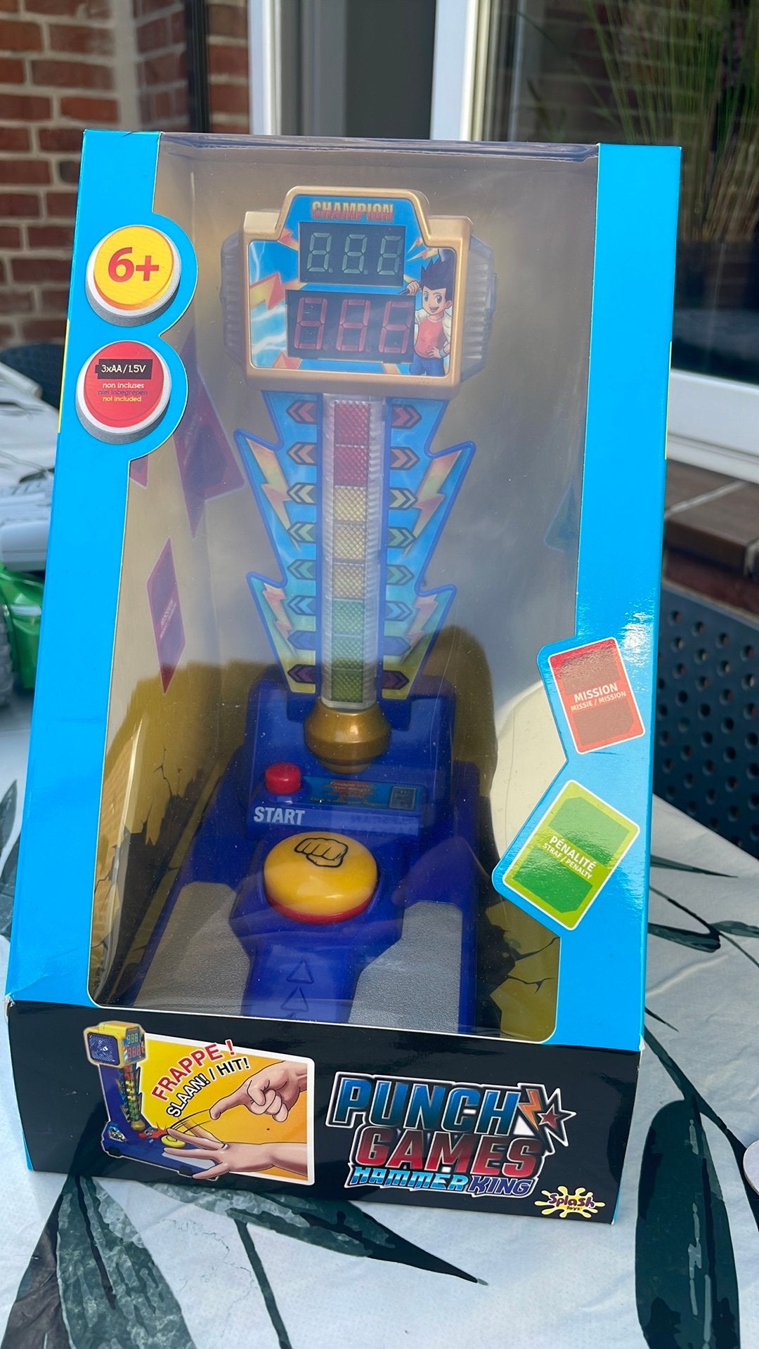Punch game in doos, 1 speler, Ophalen, Zo goed als nieuw, Vanaf 3 jaar