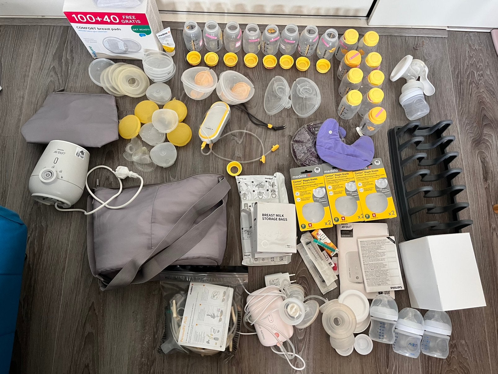 Garantie: Medela freestyle hands-free / Philips borstkolf ++, Ophalen of Verzenden, Zo goed als nieuw, Borstkolf