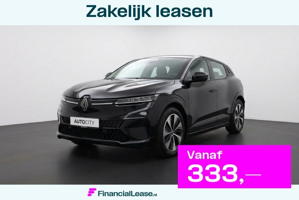 Renault Megane E-Tech Electric Evolution EV60 l Camera l Win, Automaat, Gebruikt, Lichtsensor, Zwart