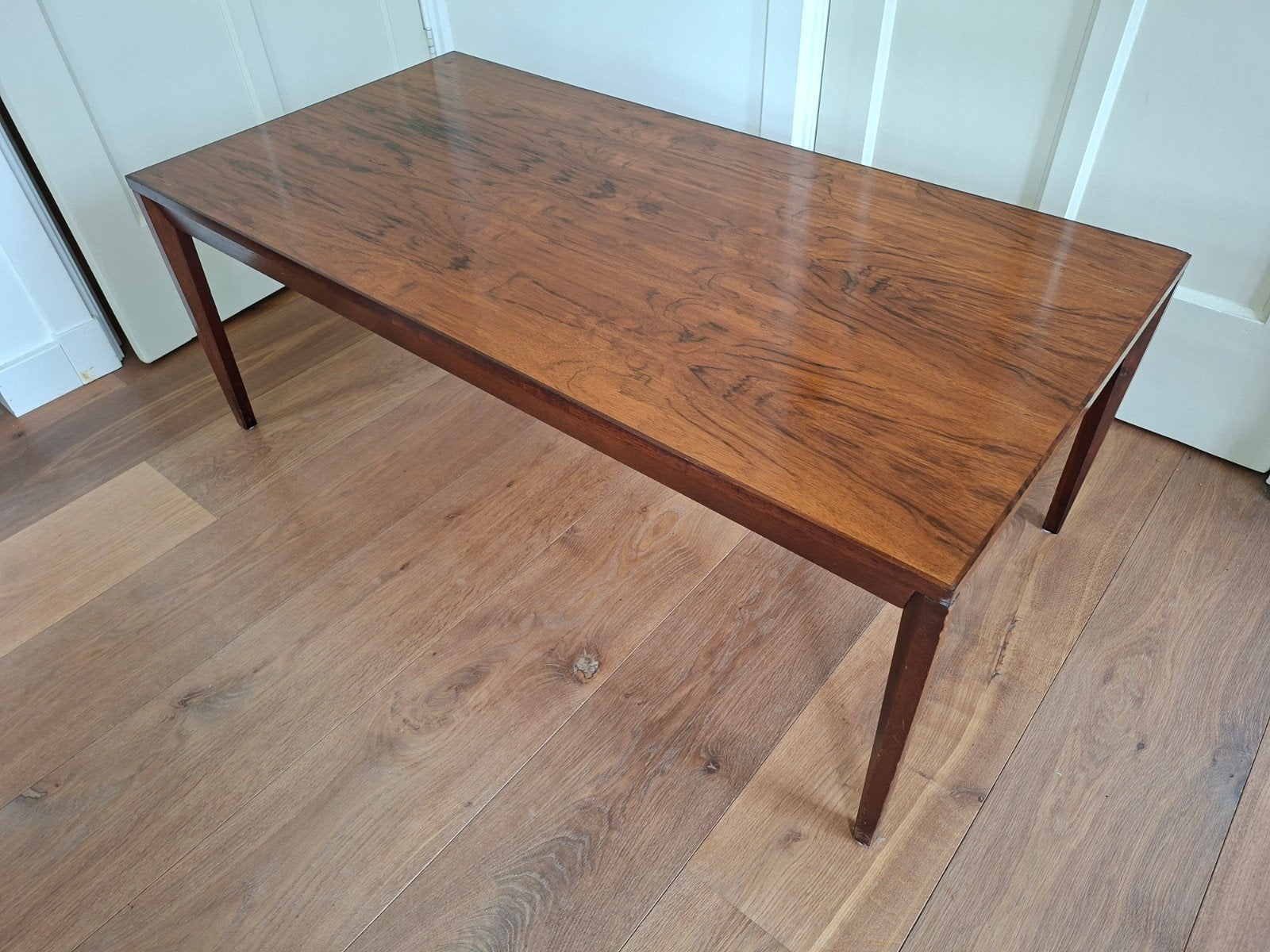 Vintage palissander salontafel 120x60, Huis en Inrichting, Ophalen, Gebruikt, 100 tot 150 cm, 50 tot 100 cm