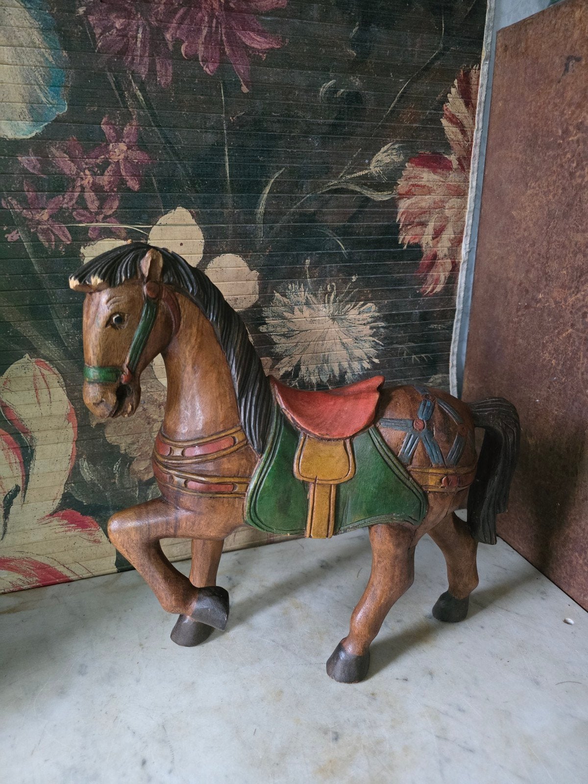 Antiek houten paard, Antiek en Kunst, Curiosa en Brocante, Ophalen of Verzenden