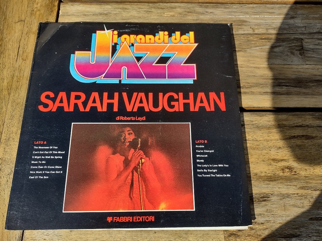 LP - Ji grandi del Jazz : Sarah Vaughan, Ophalen of Verzenden, Zo goed als nieuw, 12 inch, Jazz