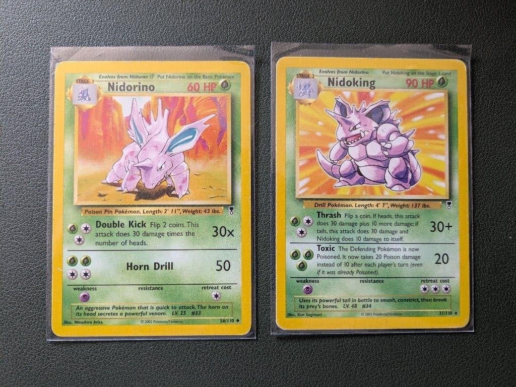 Setje Legendary Nidoking en Nidorino, Ophalen of Verzenden, Zo goed als nieuw, Meerdere kaarten