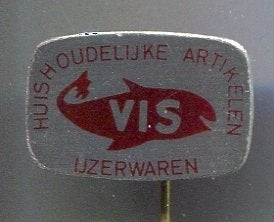VIS Huishoudelijke artikelen ijzerwaren blik speldje( W_502), Ophalen of Verzenden, Nieuw, Merk, Speldje of Pin