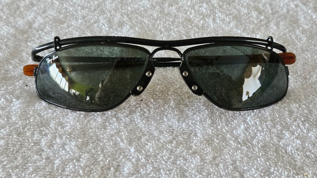 Vintage * Ray-Ban * Bausch & Lomb * USA * KRASVRIJ * 62mm, Zonnebril, Zwart, Ophalen of Verzenden, Zo goed als nieuw