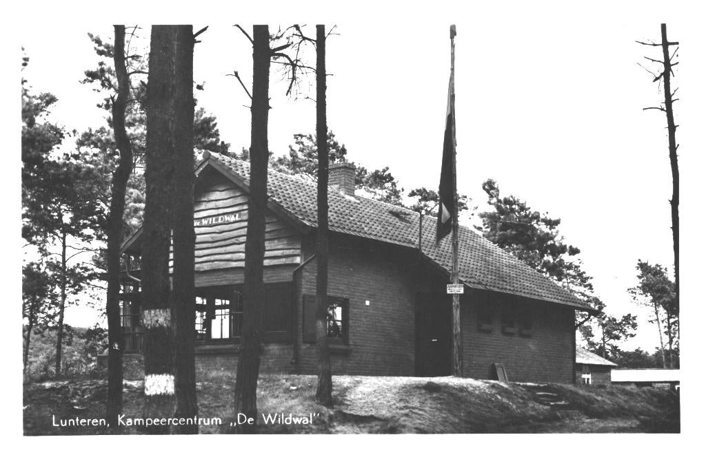 965515 Lunteren Gld Kampeercentrum De Wildwal 1953 Gelopen, Ophalen of Verzenden, 1940 tot 1960, Gelopen, Gelderland