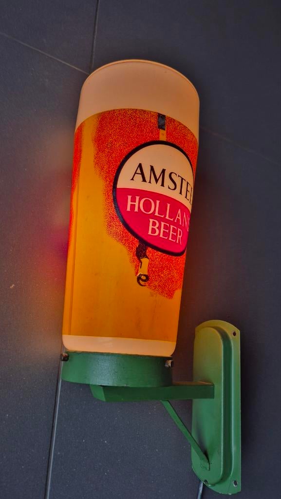 Amstel Vintage Lichtreclame, Verzamelen, Ophalen of Verzenden, Gebruikt, Lichtbak of (neon) lamp