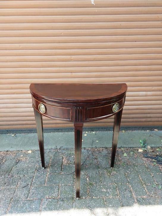 Halvemaan speel/tafel Louis seize, Ophalen of Verzenden
