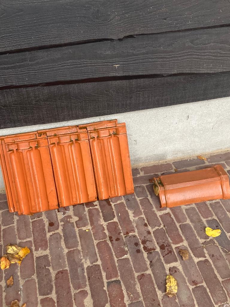 Mulden dakpannen, Doe-het-zelf en Verbouw, Ophalen, Gebruikt, Steen of Klei, 15 m² of meer
