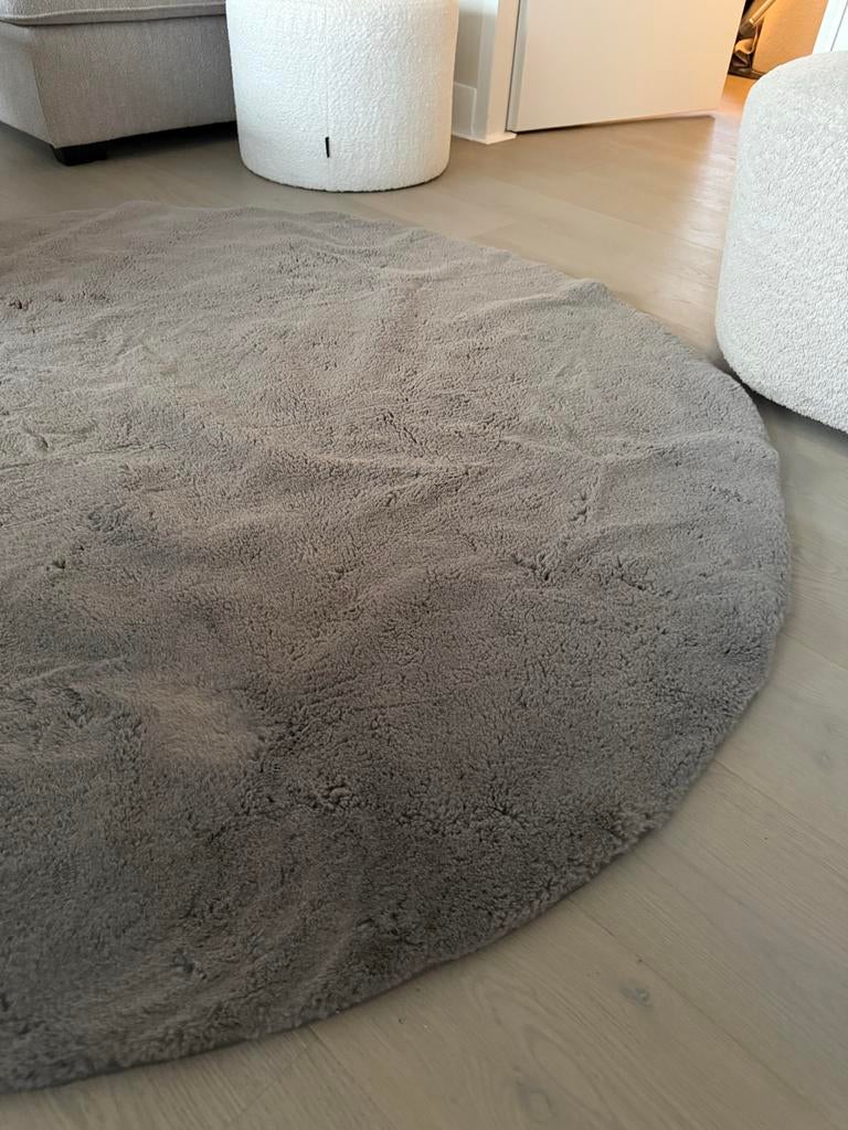 Rond Vloerkleed Lilly Leen Bakker - Antraciet, Ophalen, 150 tot 200 cm, Rond, Zo goed als nieuw