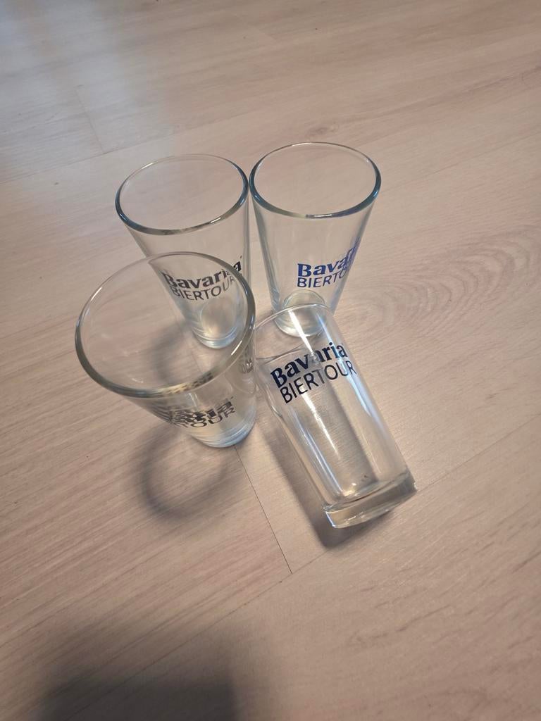 Bavaria kleine glazen, Verzamelen, Glas en Borrelglaasjes, Ophalen of Verzenden, Zo goed als nieuw, Borrel- of Shotglas
