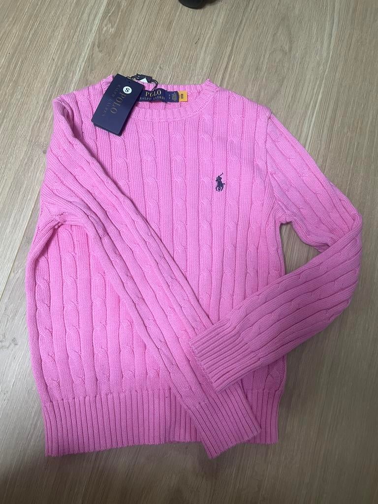 Ralph lauren knitted sweater, Ophalen of Verzenden, Zo goed als nieuw, Maat 36 (S), Roze