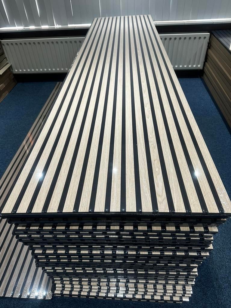 BIG SALE Akupanel akoestische wandpanelen lattenwand met vil, Ophalen of Verzenden, Nieuw, Overige materialen