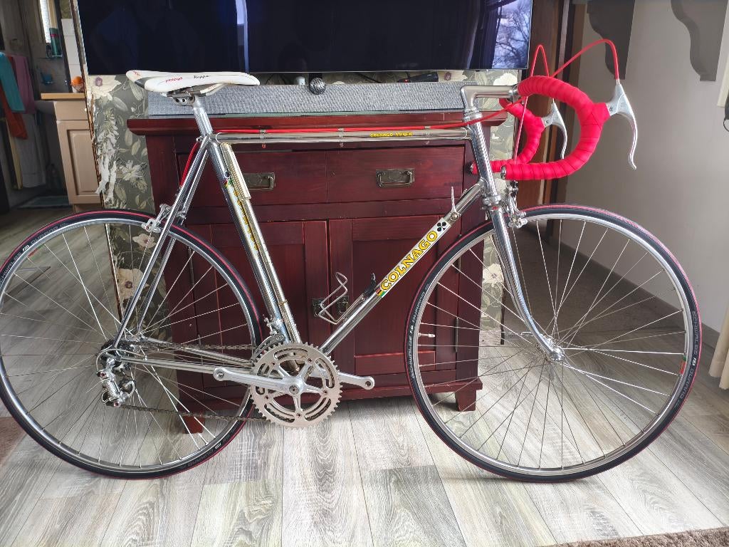 Colnago Super Chrome Campognolo Nuovo Record maat 60, Fietsen en Brommers, Fietsen | Racefietsen, 28 inch, Gebruikt, 57 tot 61 cm