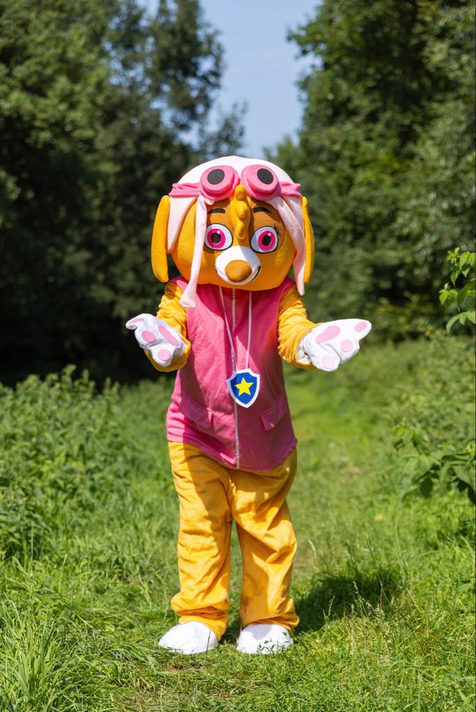 Sky Mascotte Huren voor Feest!, Ophalen of Verzenden, Nieuw, Jongen of Meisje