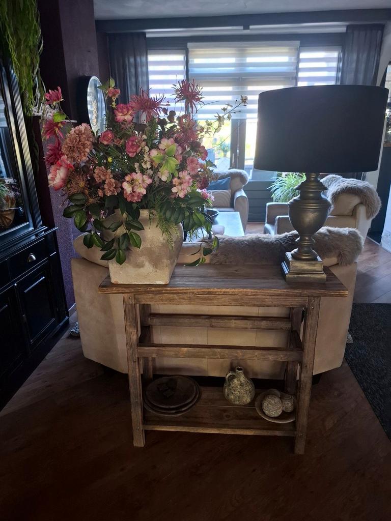Sidetable Carolina, 100 tot 150 cm, Nieuw, Ophalen of Verzenden, 25 tot 50 cm
