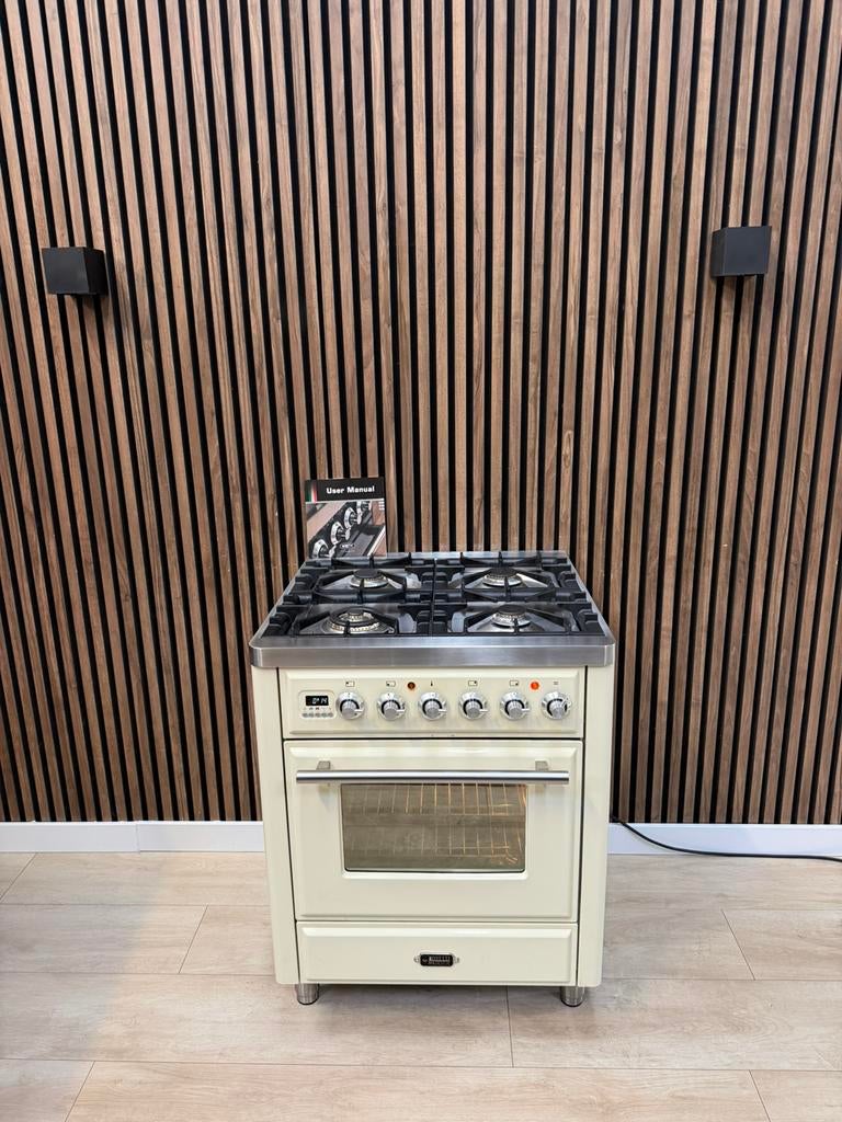 Prachtig Crème Boretti majestic Gasfornuis (Gratis bezorgen), 5258sh, Grill, Zo goed als nieuw, Energieklasse A of zuiniger