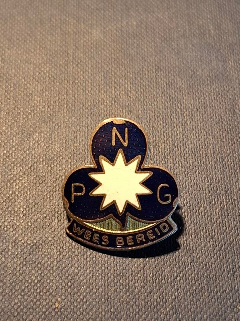 Vintage Scouting speldje wees bereid, Ophalen of Verzenden, Gebruikt, Embleem, Speld of Insigne