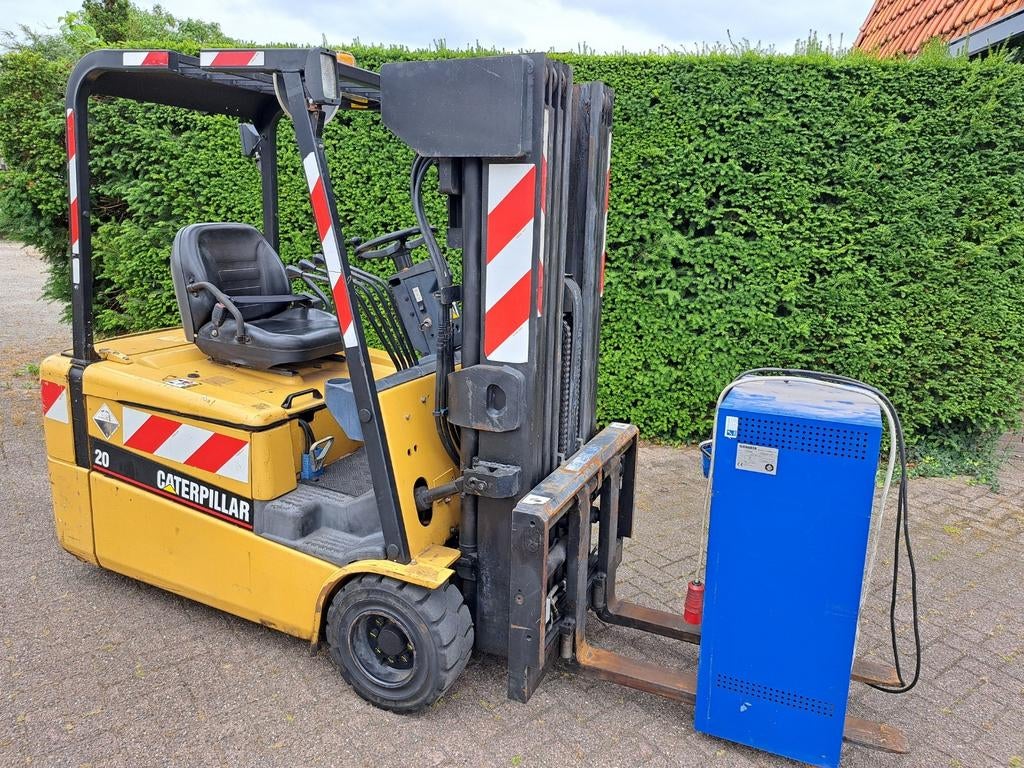 Caterpillair 20 MET QUATROMAST!, vorkenversteller, side sift, Ophalen, CATERPILLAR, Heftruck, Elektrisch