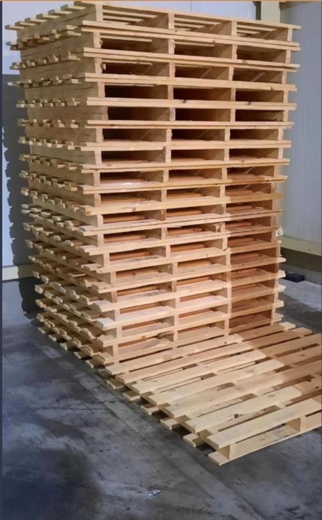 Grote Dubbeldeks pallets met mooie lange planken, Doe-het-zelf en Verbouw, Ophalen, Zo goed als nieuw, 50 mm of meer, Minder dan 200 cm