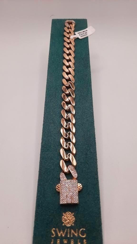 Gouden coban armband 14kt, Www.bredajuwelier.nl, Nieuw, Ophalen of Verzenden, Www.bredajuwelier.nl
