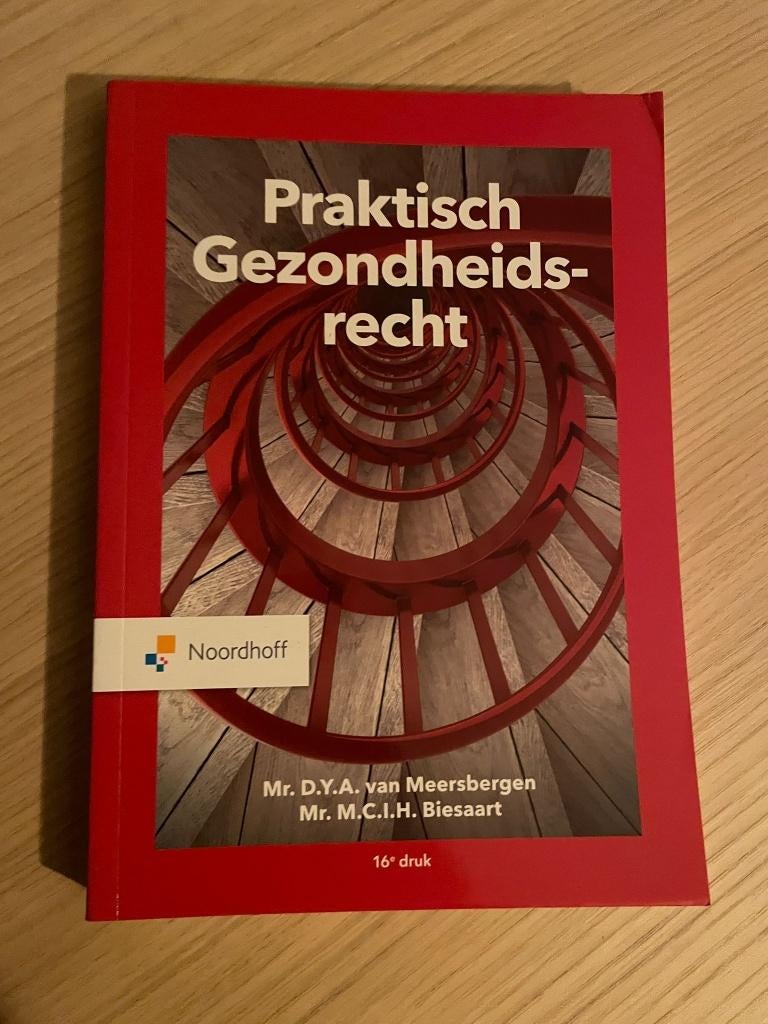 Praktisch gezondheidsrecht, Zo goed als nieuw, Noordhoff Uitgevers, Beta, HBO