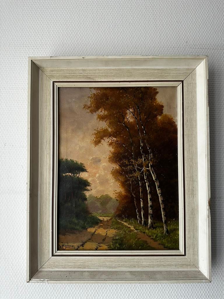 Schilderij gesigneerd; A. Broekman, Ophalen