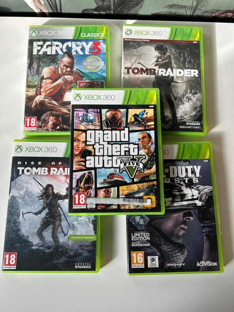 5 xbox 360 games, Avontuur en Actie, Vanaf 18 jaar, 1 speler, Ophalen of Verzenden
