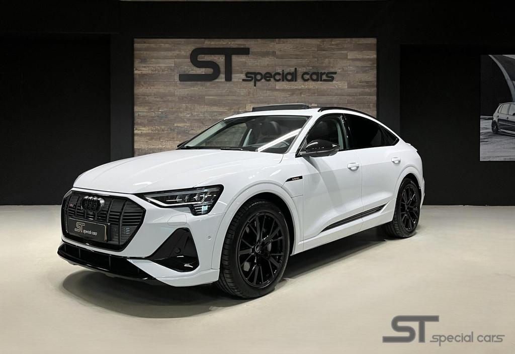 Audi e-tron Sportback 55 quattro S edition 95 kWh, Automaat, 95 pk, Met garantie (alle), Wit