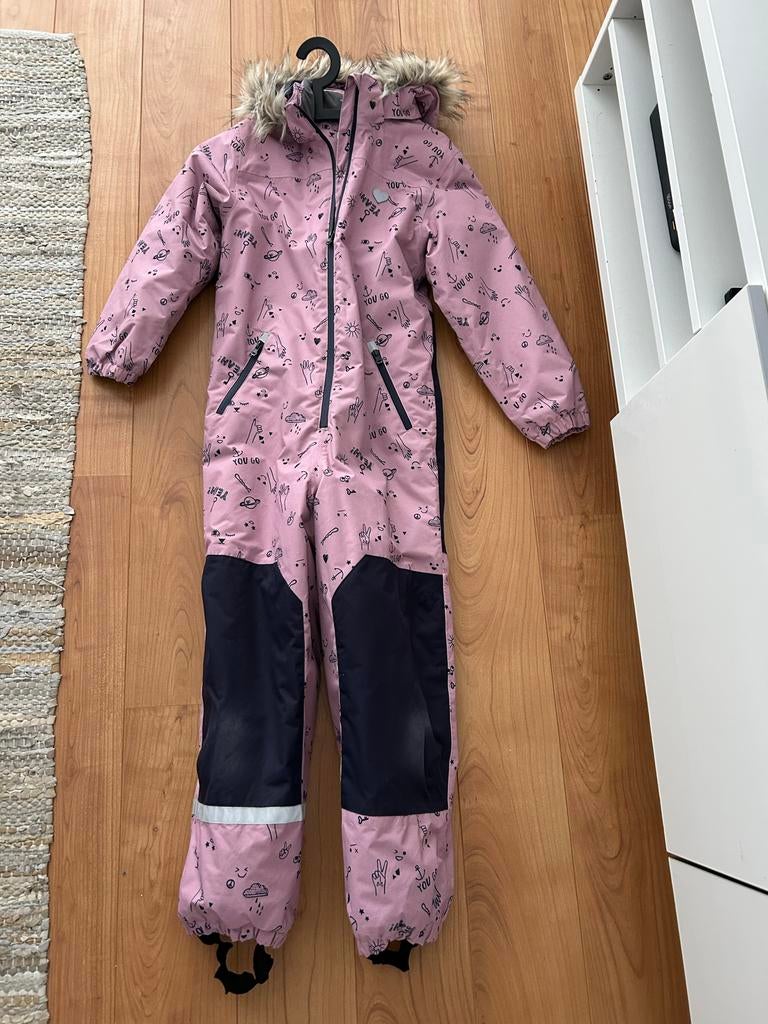 Skipak maat 140- Roze met print, Ophalen of Verzenden, Zo goed als nieuw, Meisje