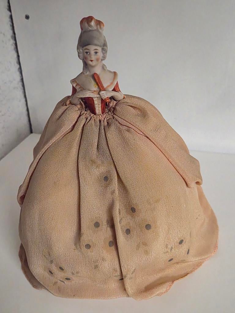 Vintage Porseleinen Half Doll / Halve Pop, Antiek en Kunst, Ophalen of Verzenden