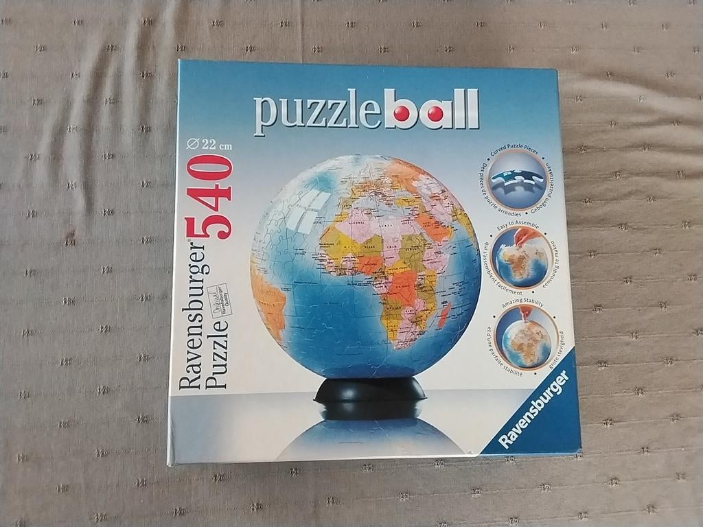 Ravensburger Puzzle Ball 3D - 540 Stukjes, Ophalen of Verzenden, 500 t/m 1500 stukjes, Gebruikt, Rubik's of 3D-puzzel