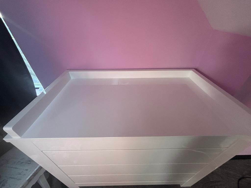Kidsmill Alaska Commode Hoogglans Wit, Kinderen en Baby's, Kinderkamer | Commodes en Kasten, Ophalen, Zo goed als nieuw, Commode